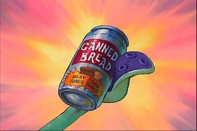 Image result for canned bread image squidward